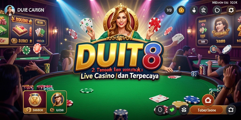 Gambaran visual menarik dari gameplay <strong>DUIT8</strong> dalam Live Casino.