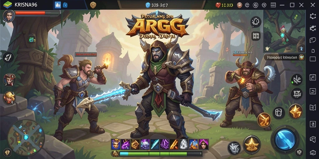 Gameplay seru dan menantang di KRISNA96.