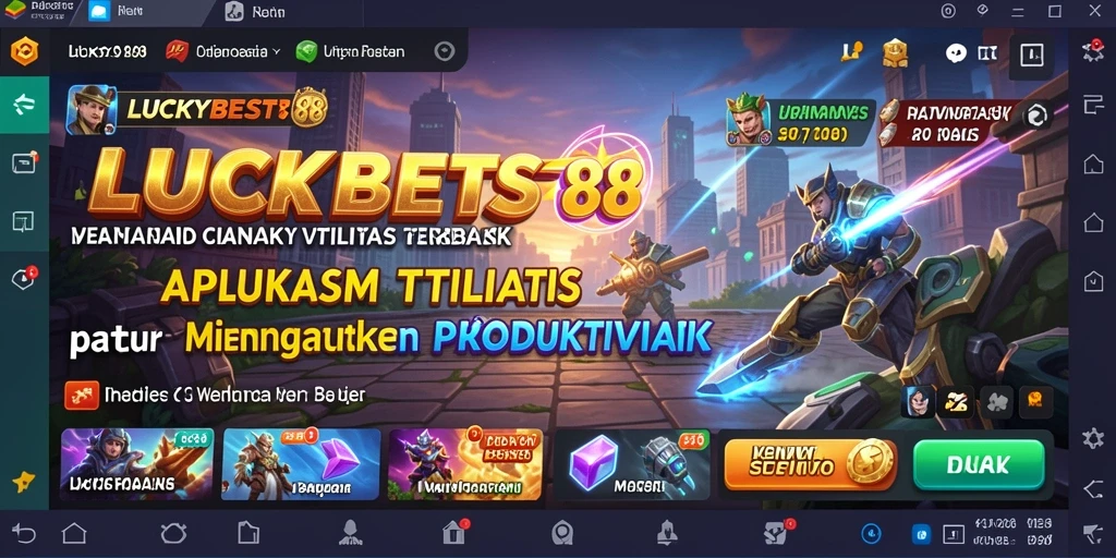 Tampilan antarmuka sederhana dan fungsional dari LUCKYBEST88.