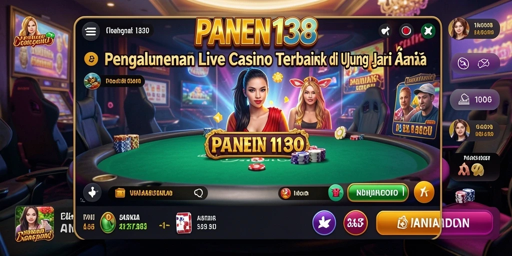 Gameplay menarik dari aplikasi Live Casino PANEN138.