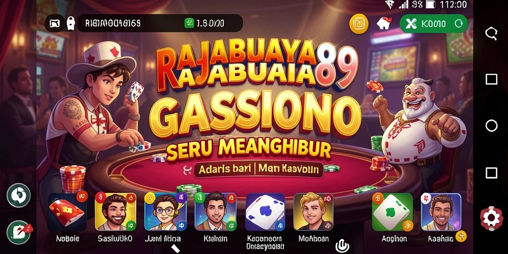 Tangkapan layar utama RAJABUAYA89 menampilkan gameplay seru Kasino.