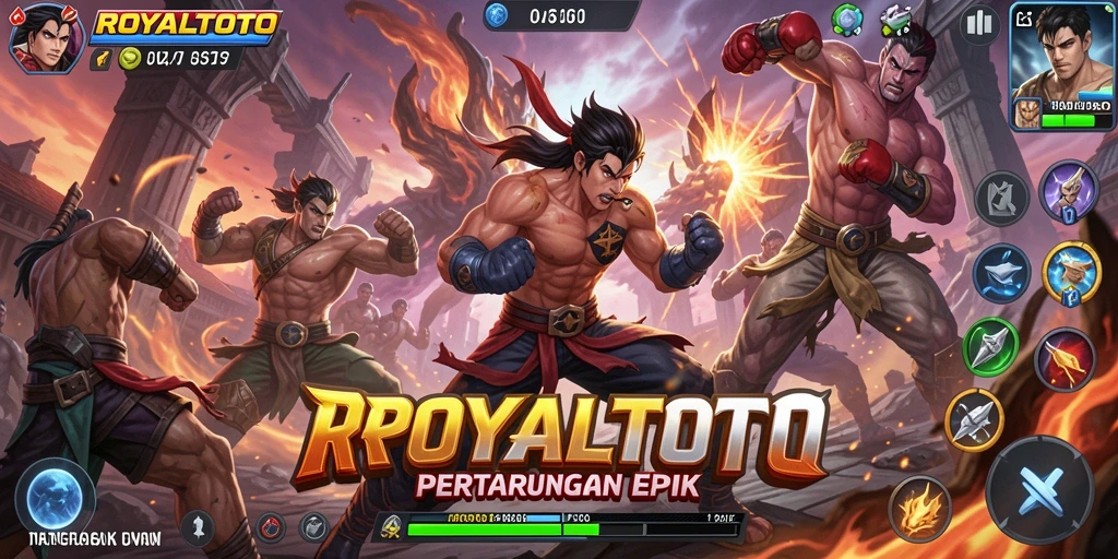 Gameplay seru ROYALTOTO dengan pertarungan mendebarkan.