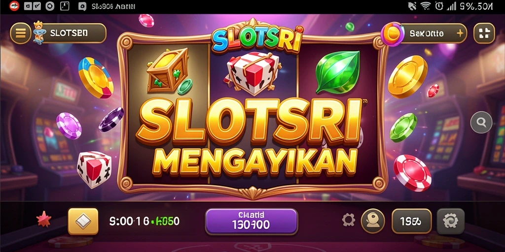 Screenshot utama SLOTSRI menampilkan tampilan mengasyikkan dari gameplay slot.